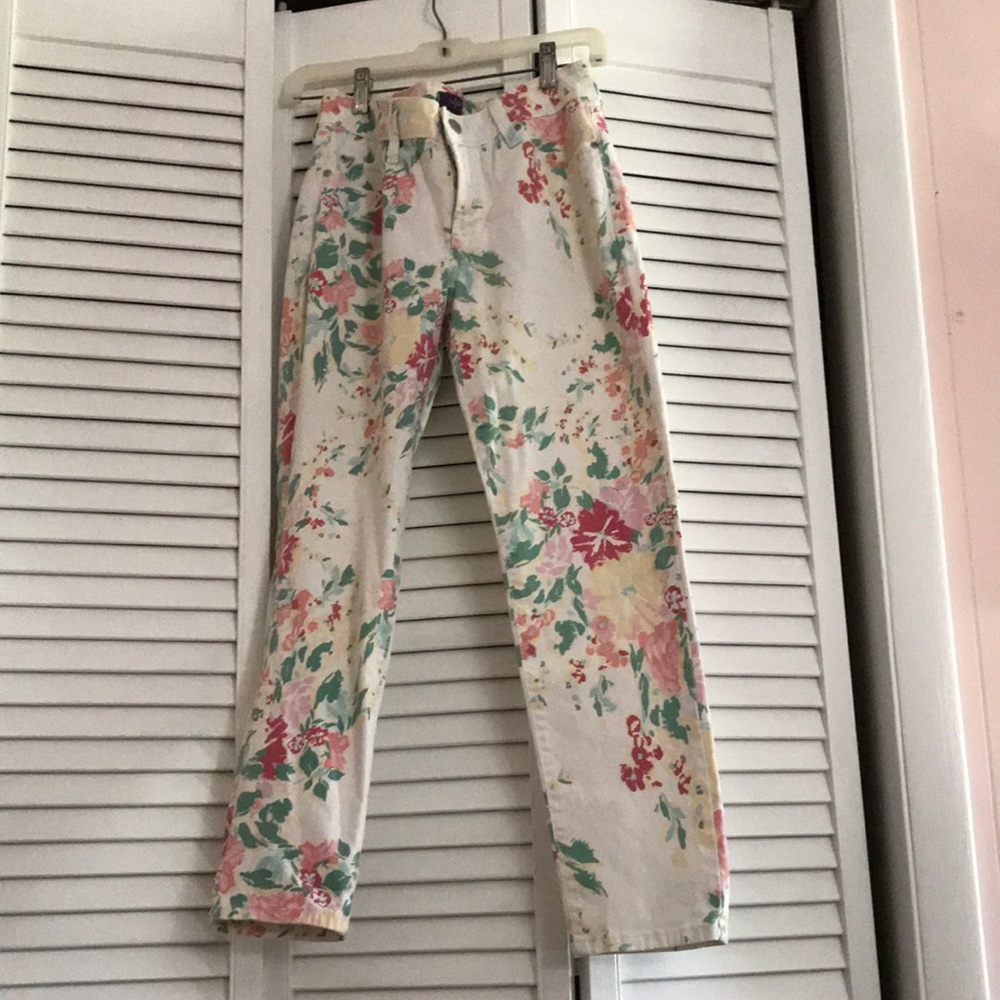 NYDJ Floral Jeans